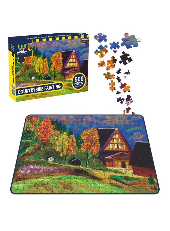 Webby Countryside Painting Jigsaw Puzzle, 500 Pieces - Image 3