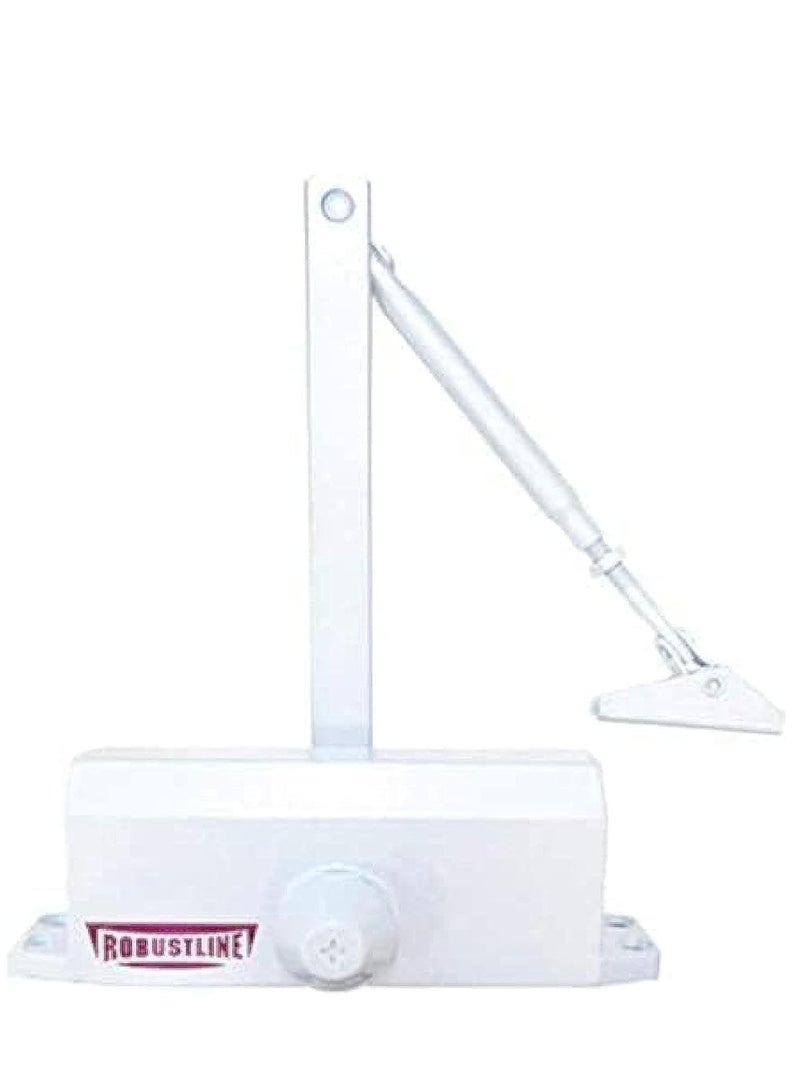 ROBUSTLINE Robustline Heavy Duty Door Closer For Home and Commercial use- 5 YEARS WARRANTY - (1303B - White, Door Weight Capacity 45Kg - 65Kg)  - Image 1