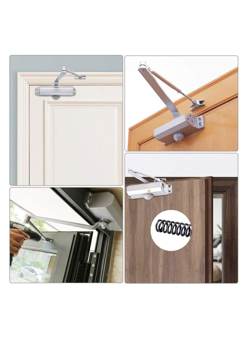 ROBUSTLINE Robustline Heavy Duty Door Closer For Home and Commercial use- 5 YEARS WARRANTY - (1303B - White, Door Weight Capacity 45Kg - 65Kg)  - Image 2