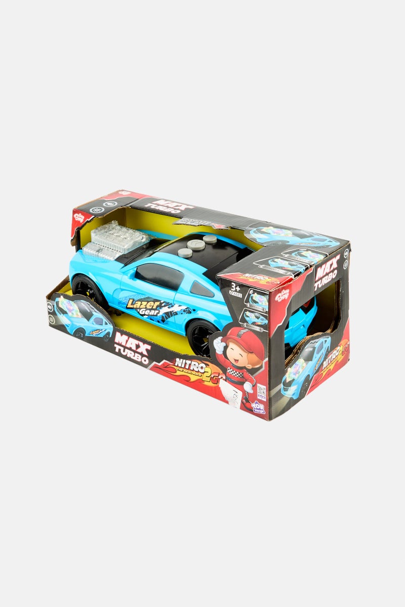 New Boy Nitro2Go Max Turbo Car, Blue - Image 3