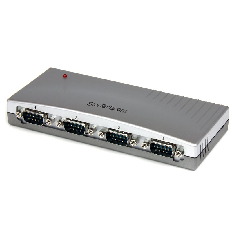 StarTech.com 4 Port USB to Serial RS232 Adapter - DB9M - RS232 Extension - Serial to USB, TAA (ICUSB2324) - Image 1