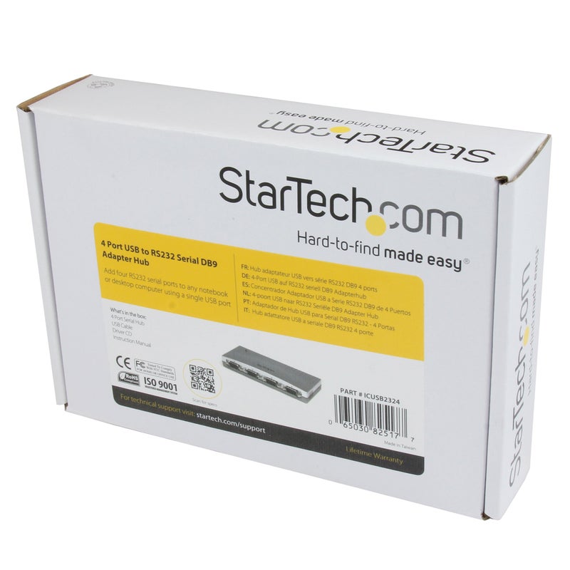 StarTech.com 4 Port USB to Serial RS232 Adapter - DB9M - RS232 Extension - Serial to USB, TAA (ICUSB2324) - Image 5