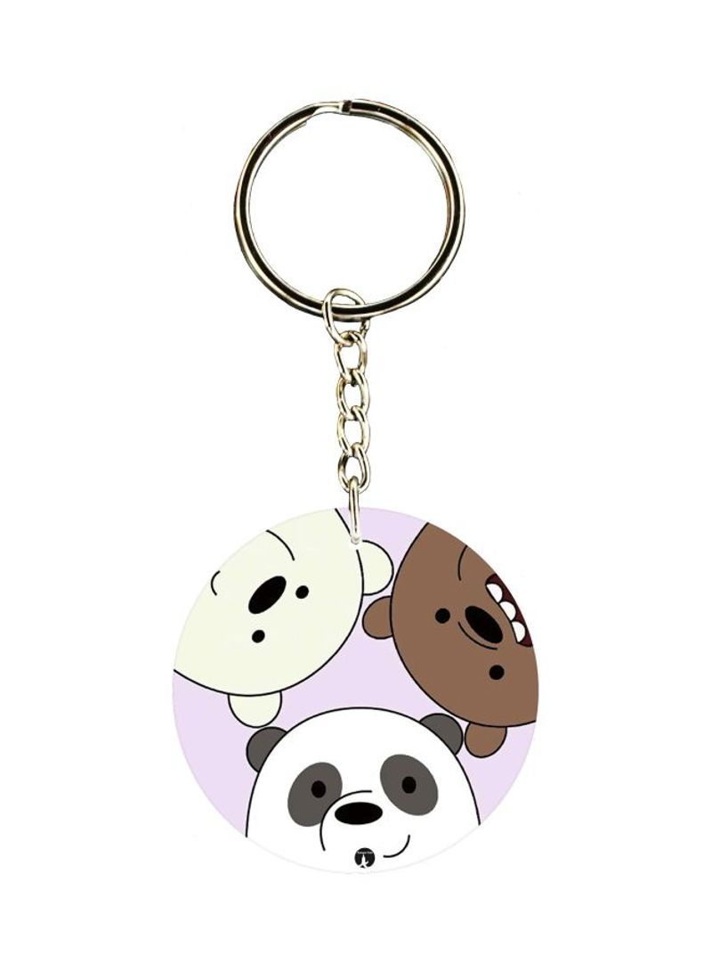RKN Panda Printed Keychain