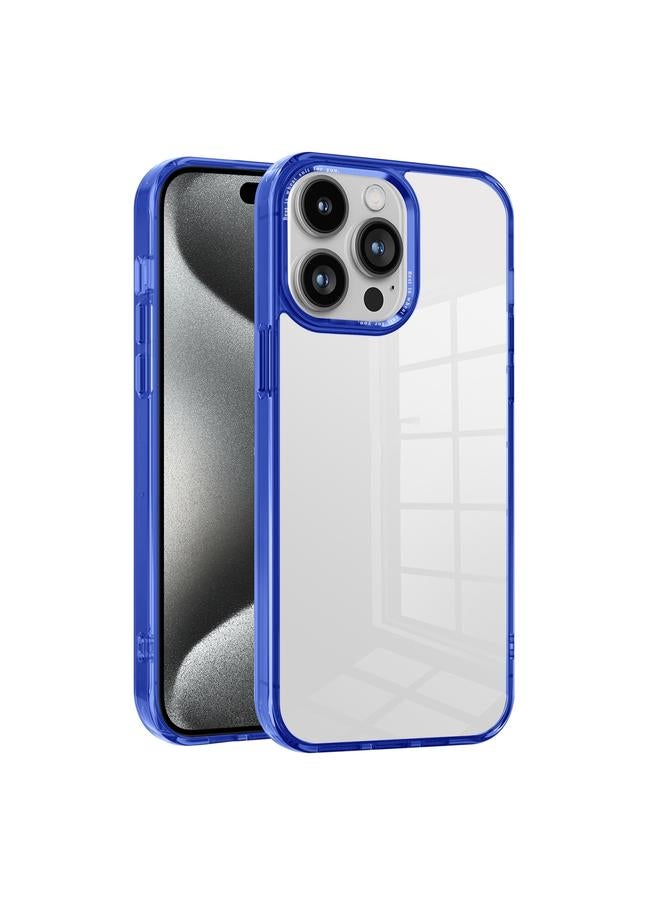 اس-توب جراب لهاتف iPhone 15 Pro بلون ثلجي شفاف من مادة البولي يوريثين الحراري الهجينة - Image 1