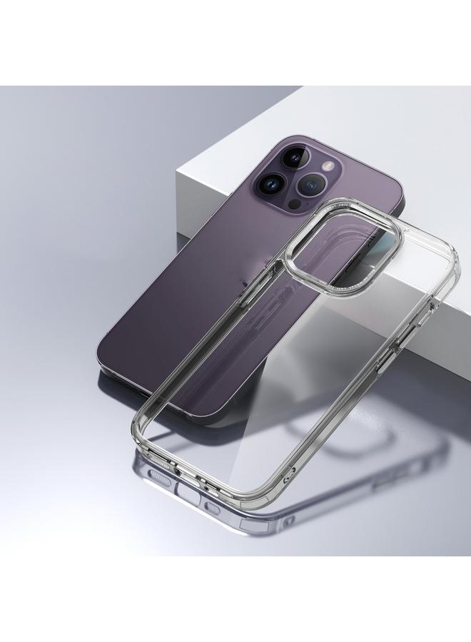 اس-توب جراب لهاتف iPhone 15 Pro بلون ثلجي شفاف من مادة البولي يوريثين الحراري الهجينة - Image 5