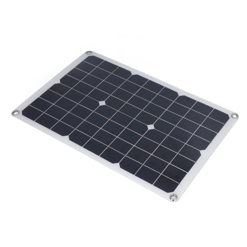 Flexible Solar Panel: 12V Monocrystalline Waterproof 30° Bendable - Anti-Discharge Blocking Diode Solar Panel Charger for Outdoor Camping Marine Vehicle Use - Image 2