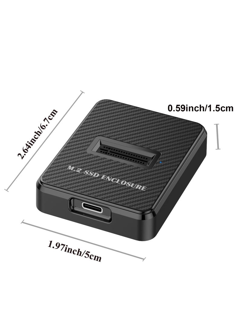 Joyelink Joyelink M.2 NVME/SATA SSD Enclosure Reader,USB 3.0/3.2 Gen 2 10Gbps Desktop M.2 SSD Enclosure Adapter with RTL9210B Chipset - Image 5