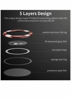 Y&D Camera Lens Protector for Samsung S22 Ultra ScratchProof Excefore DropProof Alloy Phone Screen Cover Protection Galaxy 6.8'' Red  - Image 3