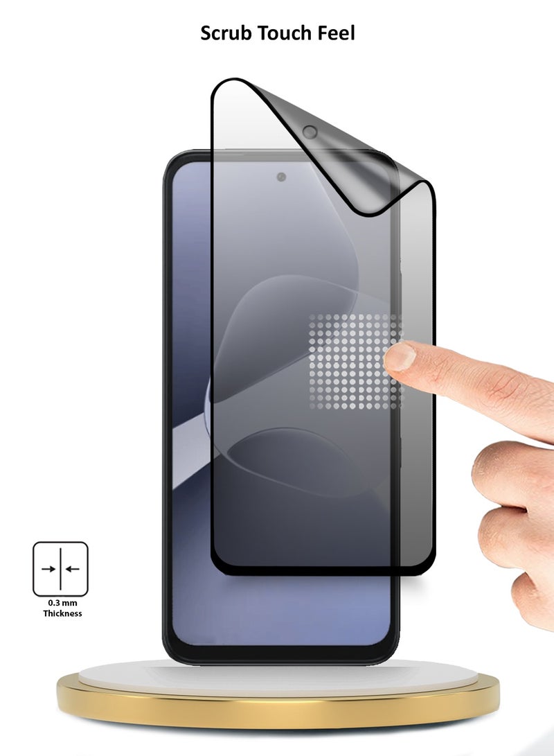 Wtech Infinix Hot 60i 4G 2025 Premium Nano Ceramic Privacy Full Glue Full Cover Matte Flexible Screen Protector (MSCNMP) - Clear/Black - Image 4