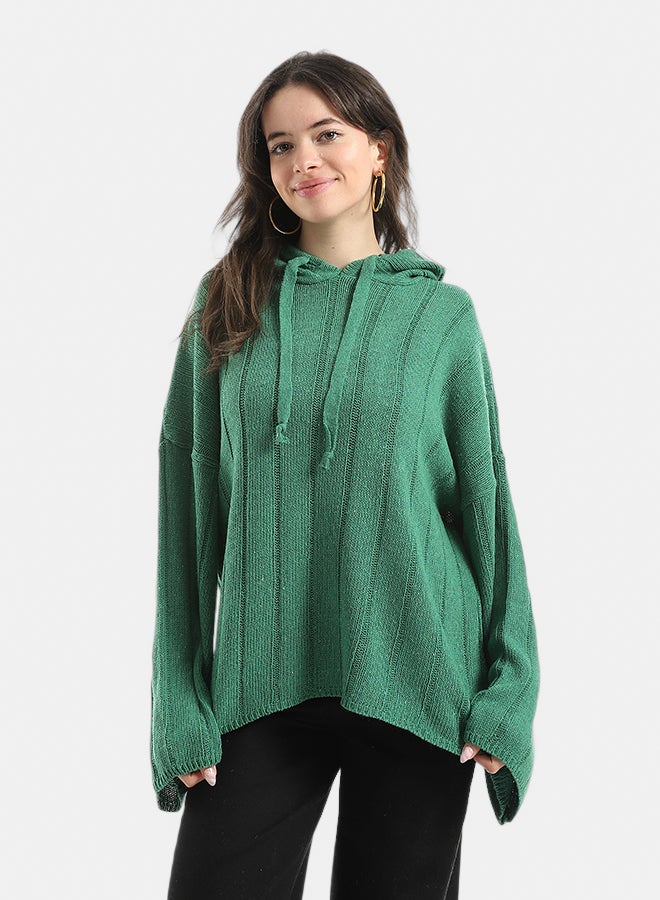 Andora Long Sleeves Self Patterened Knitted Pullover _ - Image 1