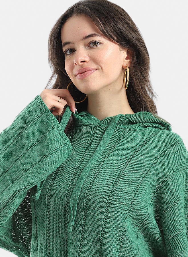 Andora Long Sleeves Self Patterened Knitted Pullover _ - Image 5