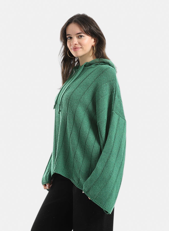 Andora Long Sleeves Self Patterened Knitted Pullover _ - Image 2