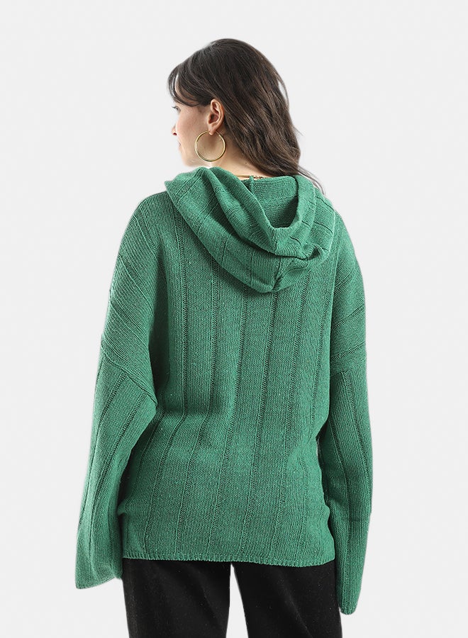 Andora Long Sleeves Self Patterened Knitted Pullover _ - Image 3