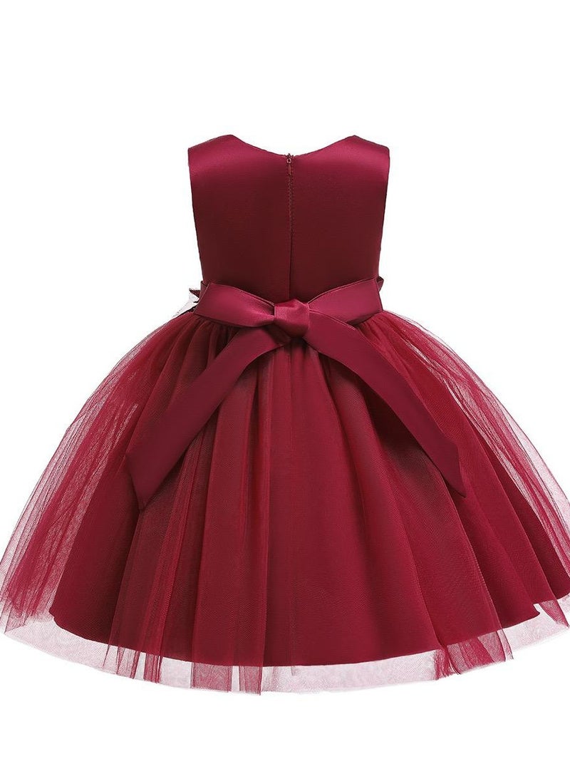 Best Gift Fashion - Kids Birthday Party Dresses Red Color - Image 1
