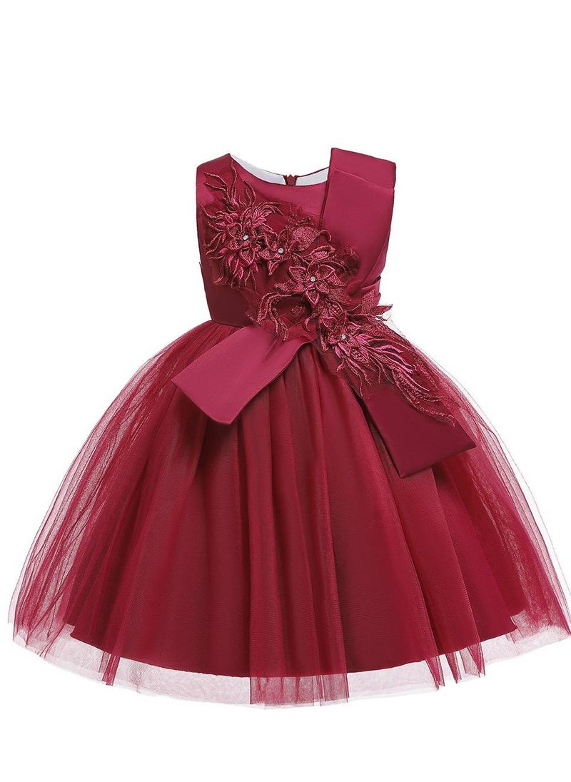 Best Gift Fashion - Kids Birthday Party Dresses Red Color - Image 1