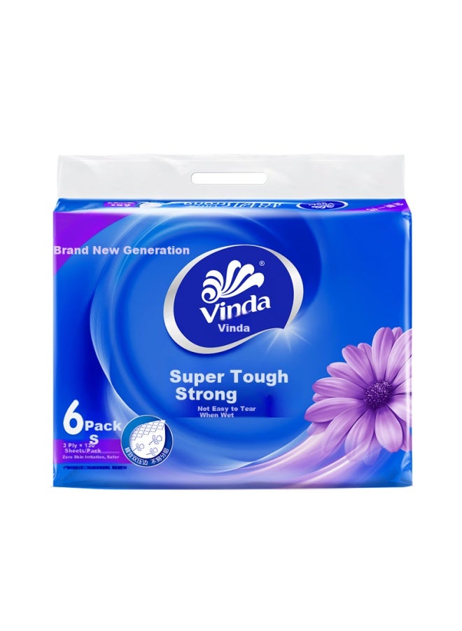 Vinda Ultra Soft Tissue S Size 3-ply 130 Sheets * 6 Packs V2239 - Image 1