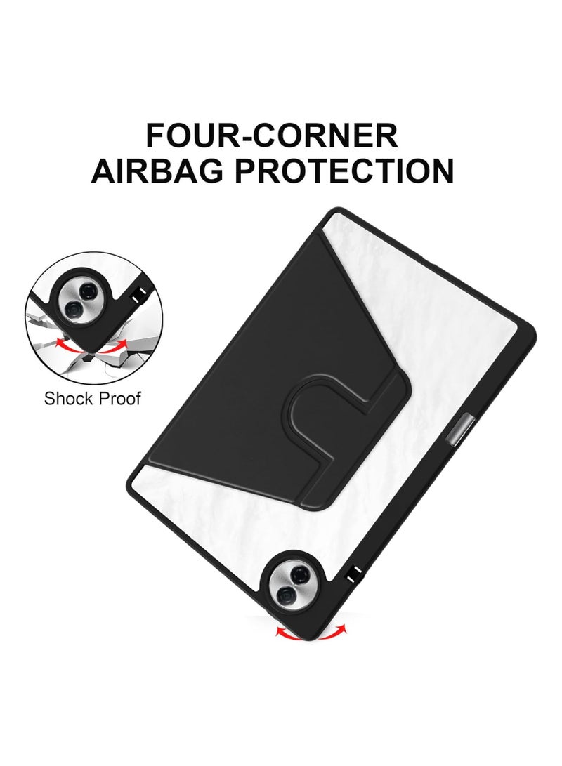 VKL Case Compatible with Honor Pad 10 12.1 Inch 2025 Tablet, Rotating Bracket Flip Cover Intelligent Protective Cover with Pen Slot and Auto Sleep/Wake-up (Black) - Image 5