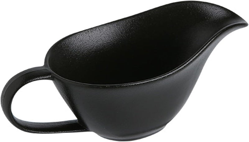 Gravy Boat 200ml Ceramics Gravy Pourer with Spout and Handle Sauce Cup for Home Hotel Restaurant Black Pourer - Image 2