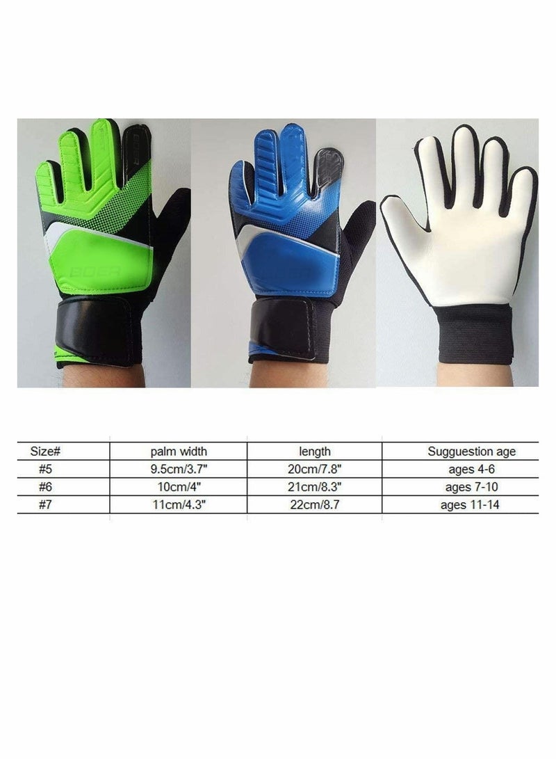 Barakah Children Football Gloves,  Kids Youth Football Soccer Goalkeeper Goalie Training Gloves Gear - Image 5