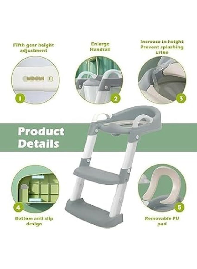 HAPZEY Kids Toilet Trainer Seat with Anti-Slip Base & Splash Guard Comfortable Toddler Potty Training Seat for Boys & Girls Safe, Durable & Easy-to-Clean Toilet Training Seat for Babies & Toddlers Universal Fit Lightweight Toilet Trainer for Home & Travel Use - Image 3