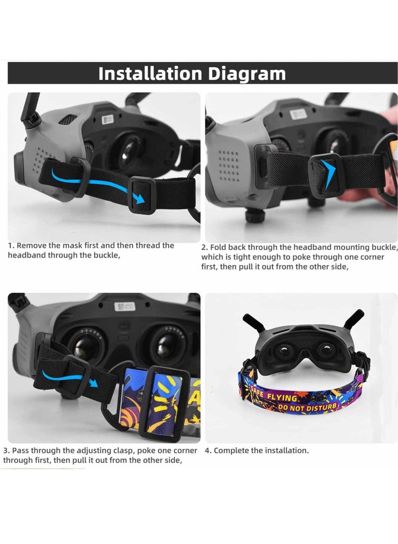 Adjustable Head Strap for DJI Avata Goggles 2/DJI FPV Goggles V2,Soft Detachable Accessories for DJI FPV Combo Goggles V2 - Image 4