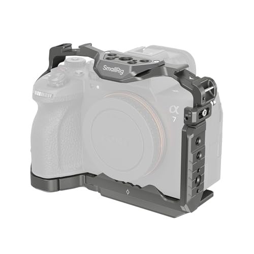 SmallRig HawkLock Quick Release Cage for Sony A7R VA7 IVA7S IIIA7R IVA1 Camera Cage with Cold ShoeNATO RailQuick Release Plate for Arca Full Access AntiScratch Design 4481 - Image 1