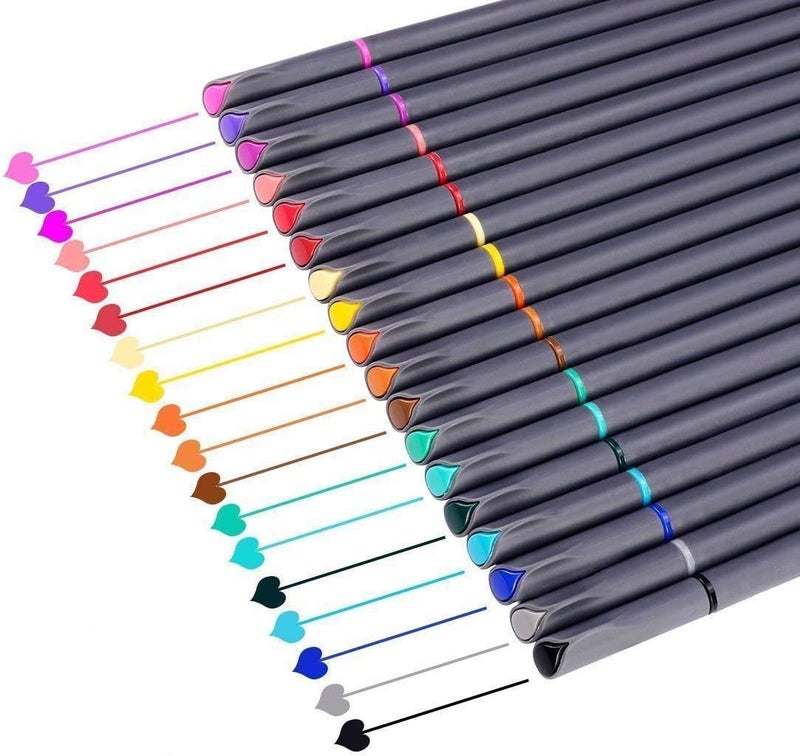 iBayam iBayam Journal Planner Pens Colored Pens, Office School Supplies, Fine Point Fineliner Drawing Art Markers for Bullet Journaling Scrapbooking Notebook Writing Note Taking Calendar Stationary, 18-Color  - Image 1
