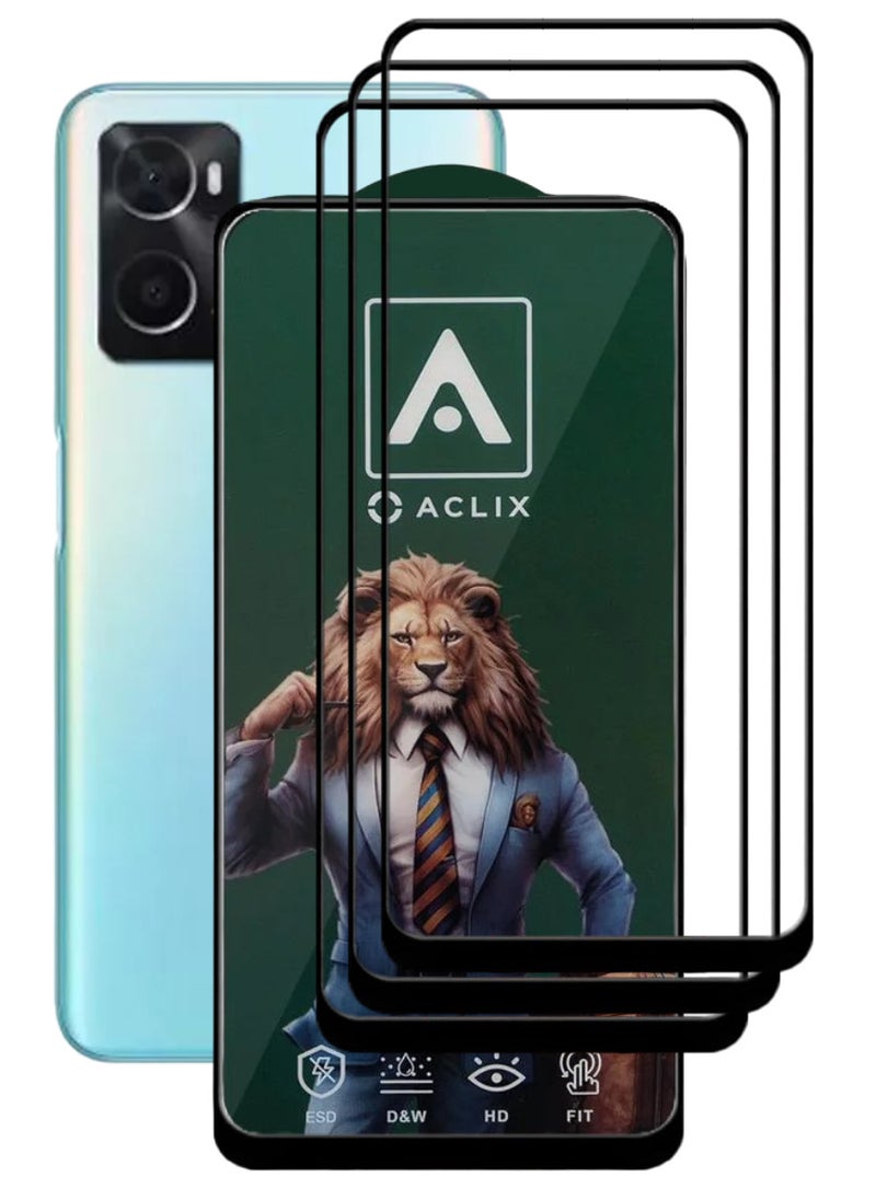 ACLIX 3 Pieces Antistatic ESD Dustproof Premium Quality High Definition Tempered Glass Screen Protector Designed For Oppo A36 - Image 1