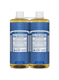 Dr. Bronner's Dr. Bronner Hemp Peppermint Pure Castile Oil Made with Organic Oils Certified - 25 Fl Oz (Pack of 2)  - Image 1