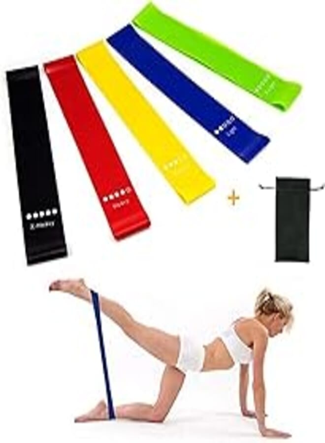 Generic SportQ Five Color Yoga Elastic Straps High Impact Fitness Belt Elastic Band Elastic Band Elastic Band For Indoor Workout Gym Body Building Lifting Workout 