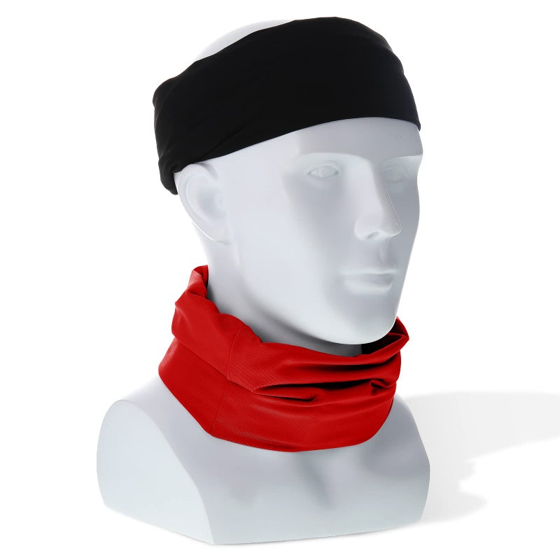Foaincore 3 Pieces Satin Lined Dread Loc Cap Long Braid Cap Elastic Dreadlock Tube Sock for Full Cover Hair Stocking Night Sleep Bonnet (Navy, Red, Black) - Image 5