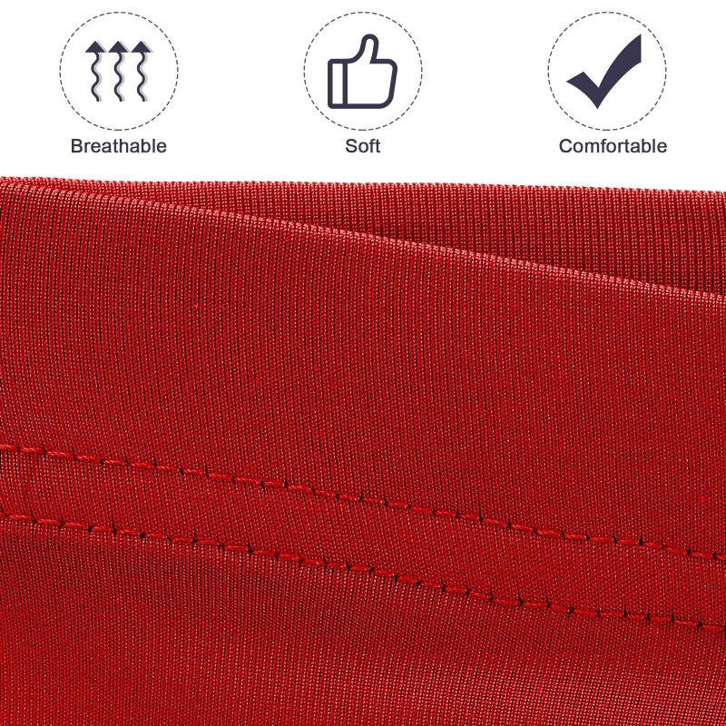 Foaincore 3 Pieces Satin Lined Dread Loc Cap Long Braid Cap Elastic Dreadlock Tube Sock for Full Cover Hair Stocking Night Sleep Bonnet (Navy, Red, Black) - Image 3