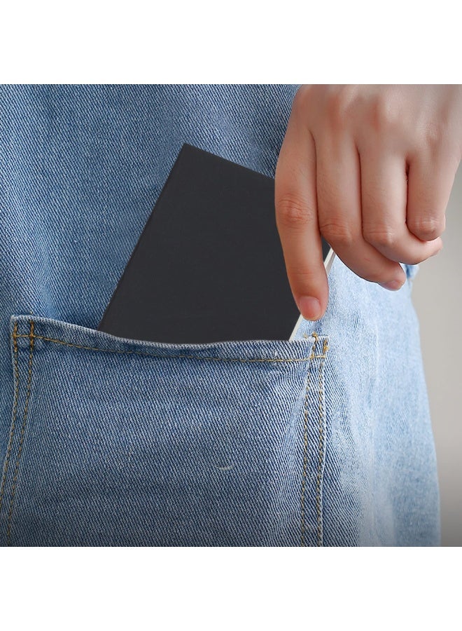 6 PCS Pocket Notebooks - Mini Notepad with Black Cardstock Cover, 30 Ruled Sheets per Pad (9 x 12.5 cm) for Journaling, Travel & Work - Image 4