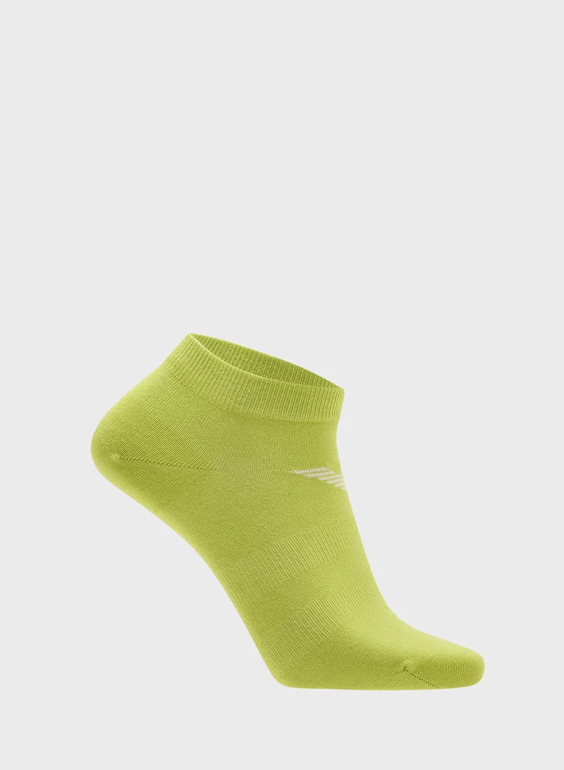 EMPORIO ARMANI 3 Pack Logo Ankle Socks