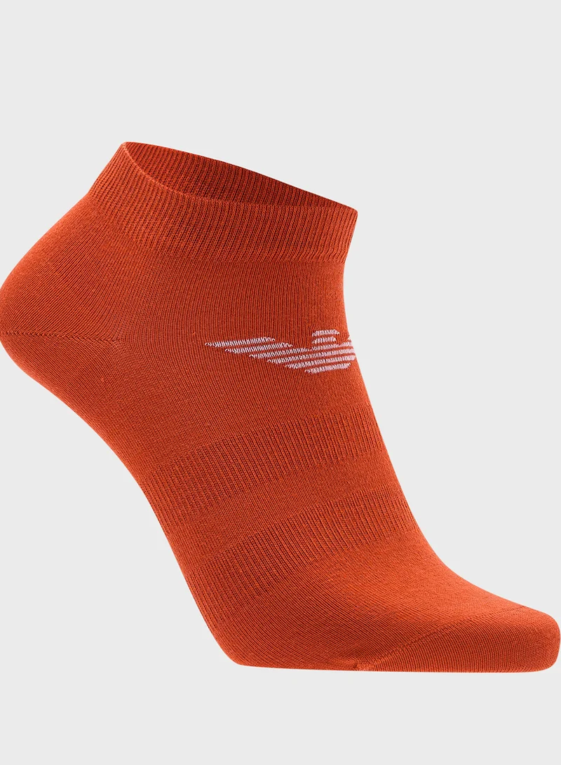 EMPORIO ARMANI 3 Pack Logo Ankle Socks