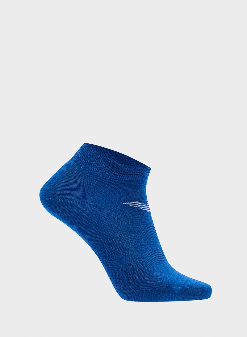 EMPORIO ARMANI 3 Pack Logo Ankle Socks