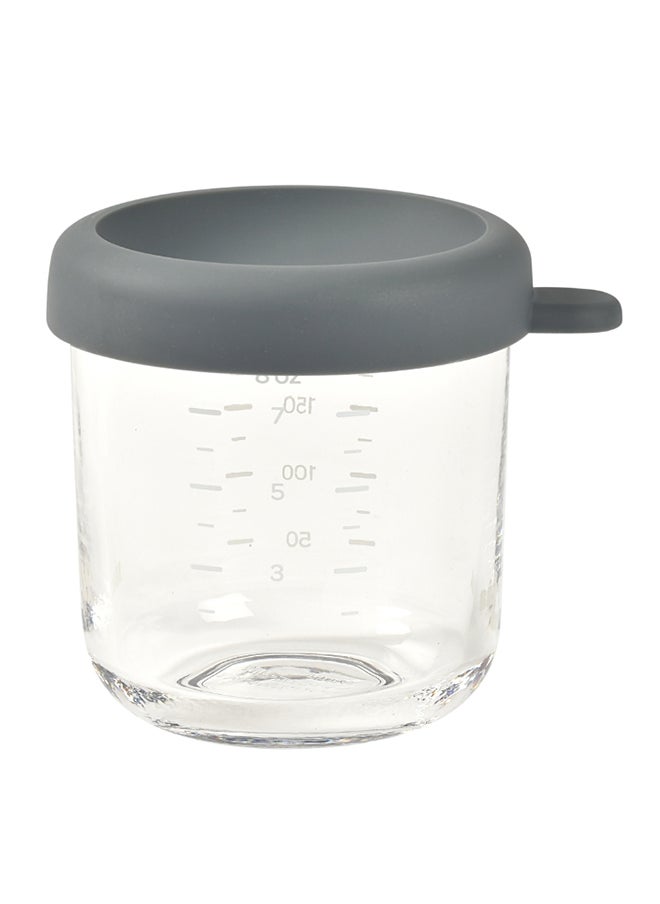 BEABA - Glass Baby Food Storage Jars With Airtight Lid, Mineral, 250Ml - Image 1