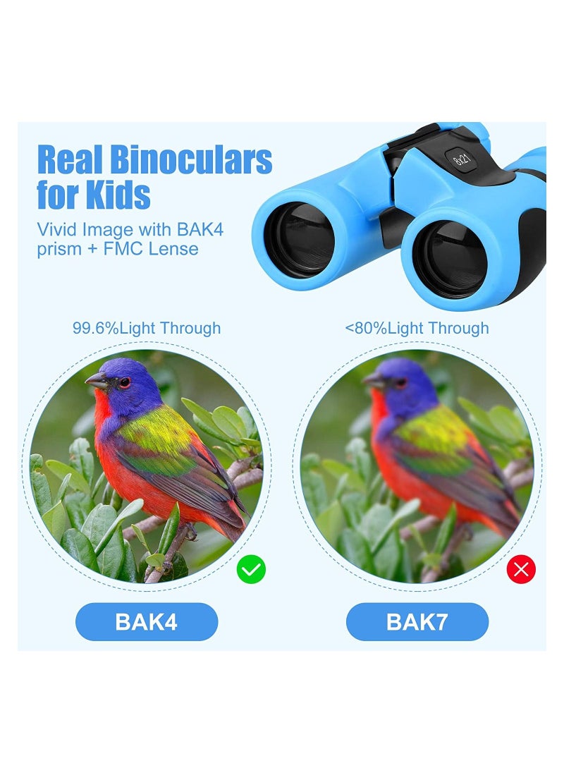 Generic 8x21 Kids Shockproof Binocular for 3-12 Years Boys Girls Bird Watching Hiking Camping Travel Learning Exploration  - Image 2