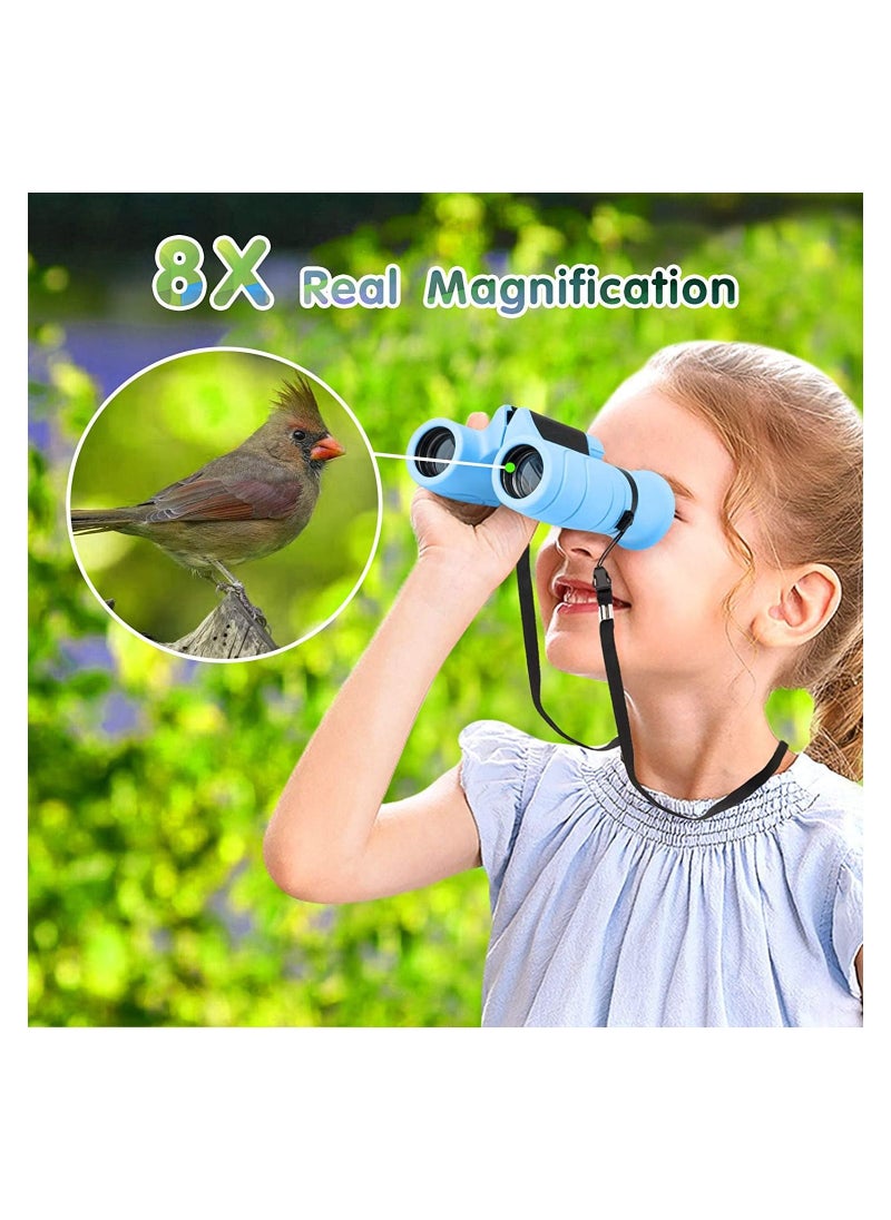 Generic 8x21 Kids Shockproof Binocular for 3-12 Years Boys Girls Bird Watching Hiking Camping Travel Learning Exploration  - Image 3