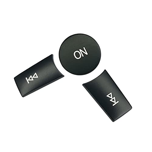 CYCDIY Black Car Volume Button Cover Radio ON Button Cover Trim Sticker Decal Compatible with Mercedes Benz B C E G Class W246 W204 W212 ML W166 CL/SL/CLA/CLS/SLK(Model A) - Image 5
