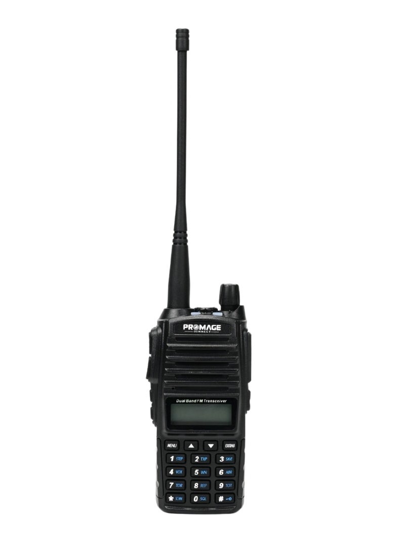 PROMAGE Promage Connect  PC-WT820 Two Way Radios, Single Pack VOX, 50 CTCSS/ 104 DCS Tones, Tone Searching/Scanning, Dual Standby, PC Programmable, Transmitter Time-Out Timer (TOT), Busy Channel Lock-Out (BCLO), 1 Pack  - Image 1