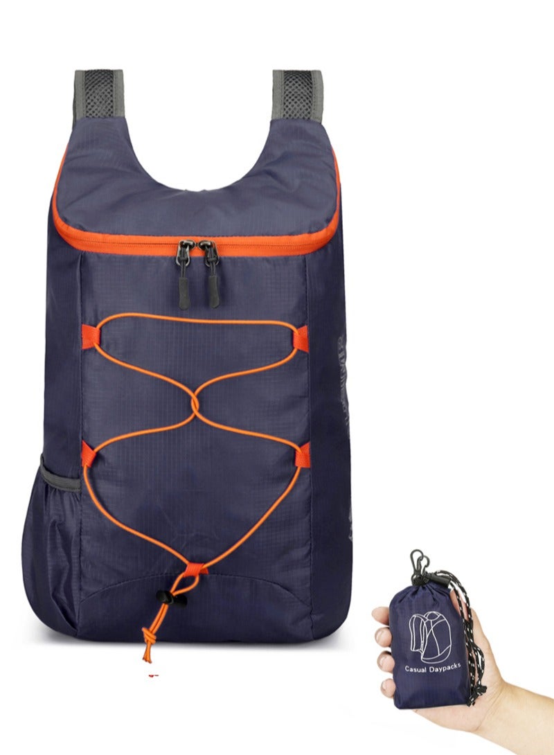 لبونير حقيبة ظهر خارجية خفيفة الوزن وقابلة للطي للمشي لمسافات طويلة والسفر والتخييم والاستخدام اليومي - نسيج متين ومقاوم للماء بسعة كبيرة، وأجزاء متعددة، وأحزمة كتف مريحة وتنفس، وجيوب جانبية للوصول السريع، ومنظم تخزين داخلي - مثالية للمغامرات الخارجية والتنقل والمدرسة والأنشطة الرياضية - Image 1