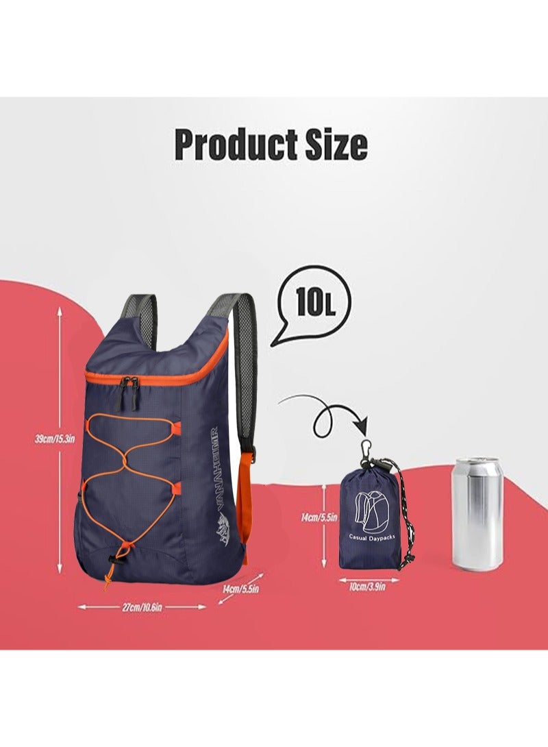 لبونير حقيبة ظهر خارجية خفيفة الوزن وقابلة للطي للمشي لمسافات طويلة والسفر والتخييم والاستخدام اليومي - نسيج متين ومقاوم للماء بسعة كبيرة، وأجزاء متعددة، وأحزمة كتف مريحة وتنفس، وجيوب جانبية للوصول السريع، ومنظم تخزين داخلي - مثالية للمغامرات الخارجية والتنقل والمدرسة والأنشطة الرياضية - Image 3