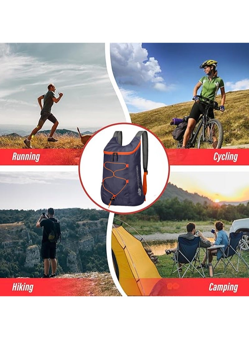 لبونير حقيبة ظهر خارجية خفيفة الوزن وقابلة للطي للمشي لمسافات طويلة والسفر والتخييم والاستخدام اليومي - نسيج متين ومقاوم للماء بسعة كبيرة، وأجزاء متعددة، وأحزمة كتف مريحة وتنفس، وجيوب جانبية للوصول السريع، ومنظم تخزين داخلي - مثالية للمغامرات الخارجية والتنقل والمدرسة والأنشطة الرياضية - Image 5