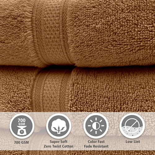 Sassoon Tevel 100% Cotton 1 Piece Men Bath Towel, 700 GSM (75cmX150cm, Otter) Super Soft Zero Twist Absorbent, Soft Material, Towel for Daily Use - Image 4