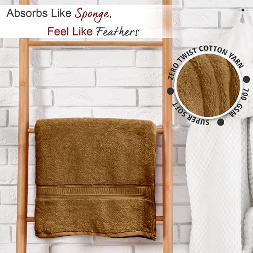 Sassoon Tevel 100% Cotton 1 Piece Men Bath Towel, 700 GSM (75cmX150cm, Otter) Super Soft Zero Twist Absorbent, Soft Material, Towel for Daily Use - Image 2