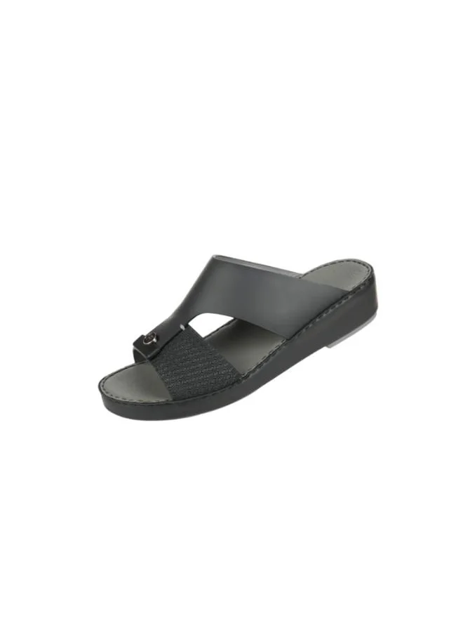 barjeel uno 008-3714 Barjeel Uno Mens Arabic Sandals BS 35 Black