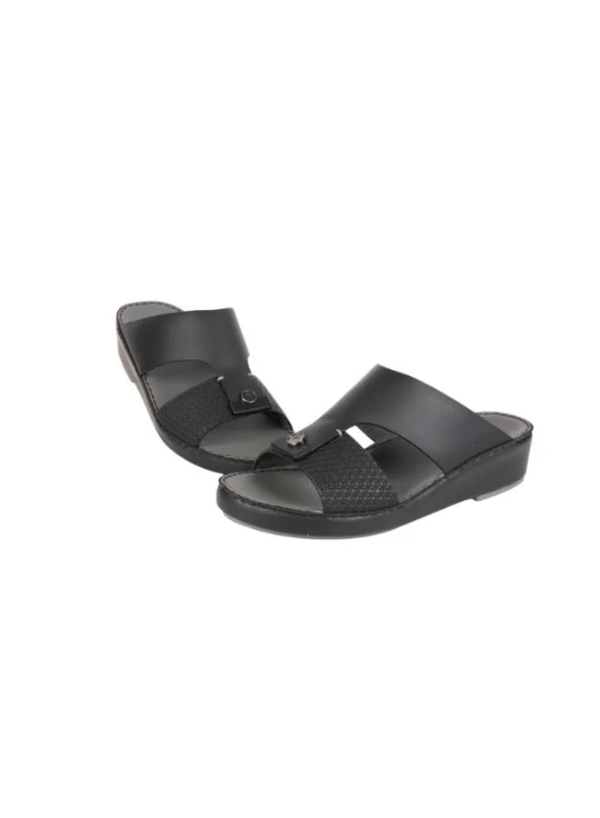 barjeel uno 008-3714 Barjeel Uno Mens Arabic Sandals BS 35 Black
