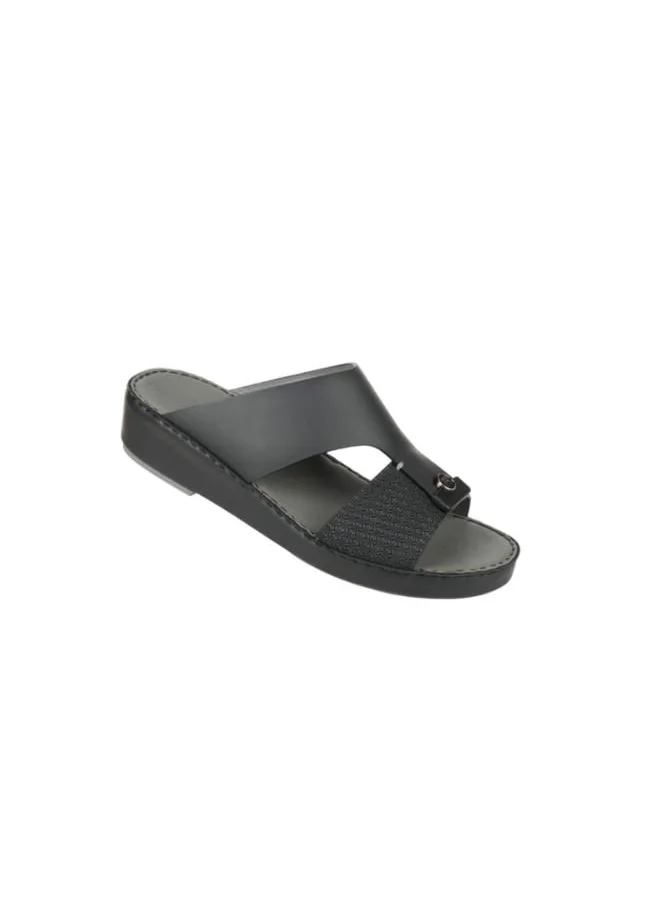 بارجيل أونو 008-3714 Barjeel Uno Mens Arabic Sandals BS 35 Black