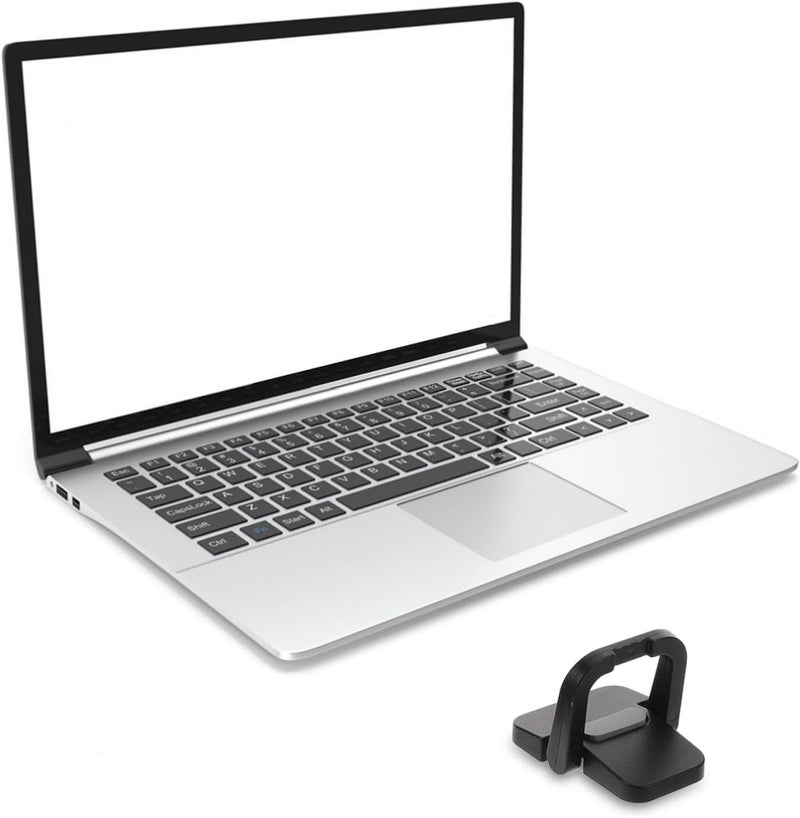 jojofuny Portable Laptop Stand and Keyboard Riser for Desk, Invisible Plastic Computer Feet Riser with Ventilation, 4pcs Black Portable Notebook Base for Travel and Home Office - Image 5